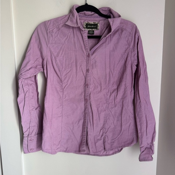 Eddie Bauer Lavender Button-Up Shirt - Picture 1 of 4